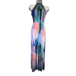 Codigo Multicolor Sleeveless Jumpsuit Woman Sz S